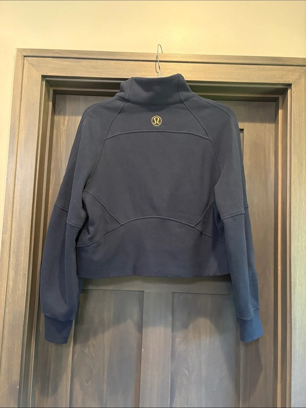 Lululemon Oversized Funnel Half-Zip Scuba with Gold Logo